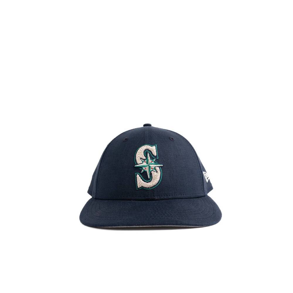 NEW NEW ERA unisex seattle mariners 59fifty low profile fitted hat in blue